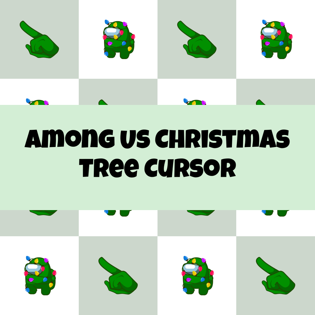 Preview Among Us Christmas Tree cursor custom cursor pack